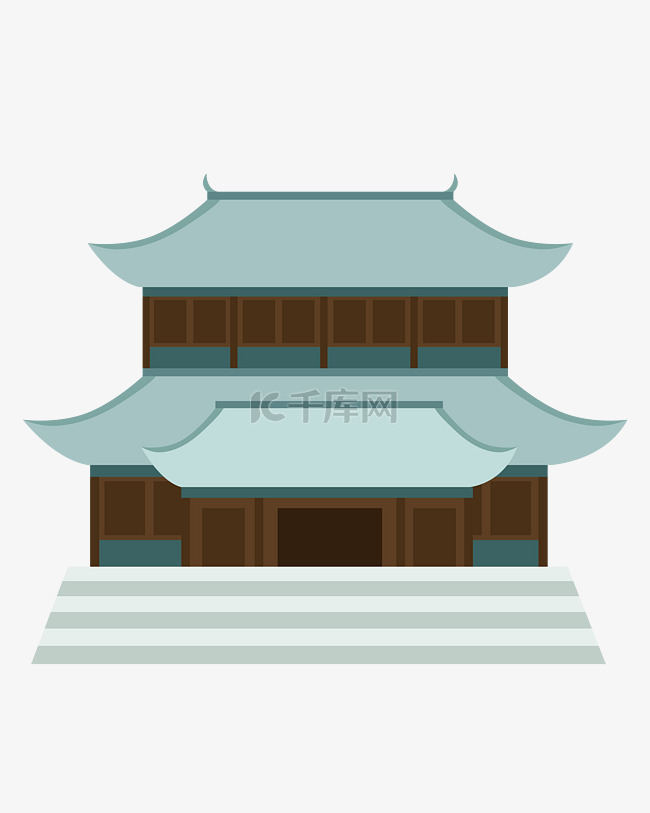 灰色古代建筑