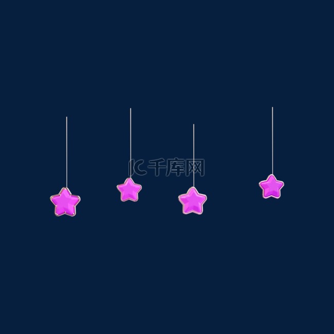 唯美紫色星星