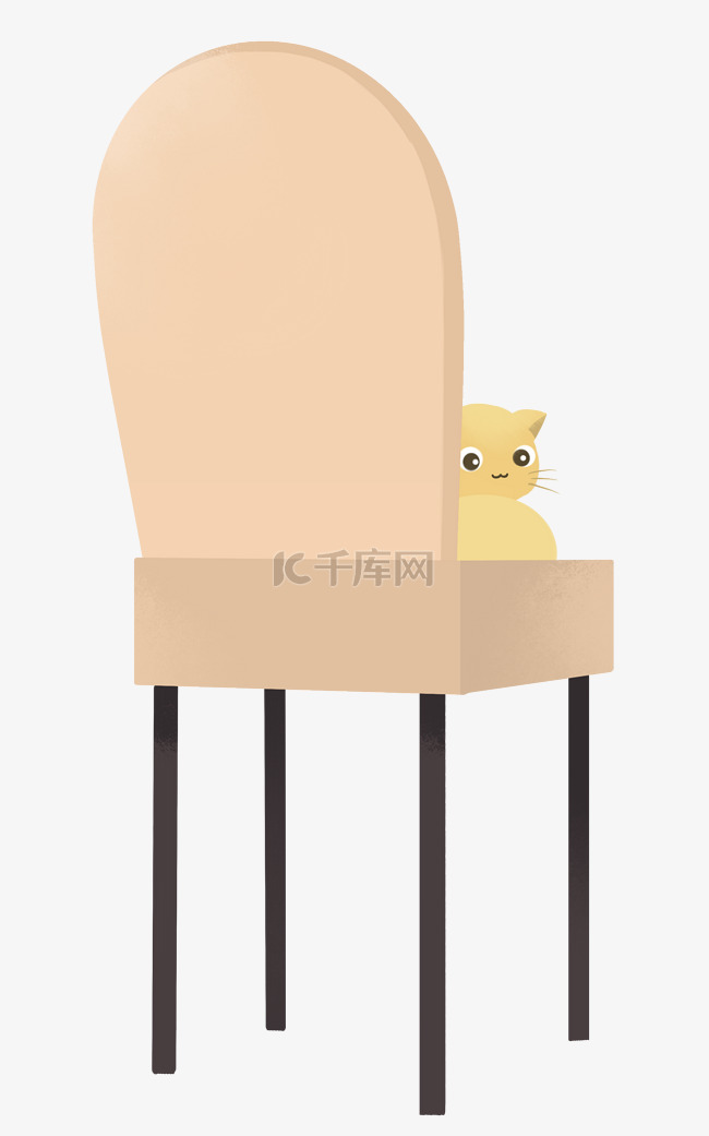家具靠背椅小猫