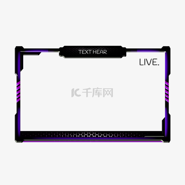 炫彩twitch手绘实时流覆盖边框