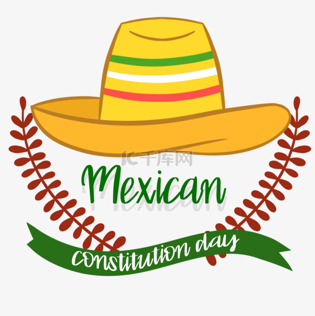 帽子墨西哥宪法节日