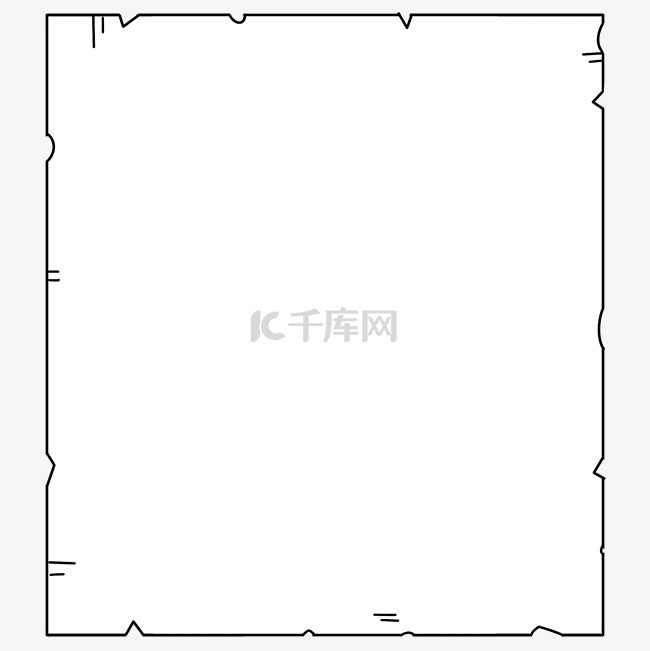 爆炸不规则边框装饰条