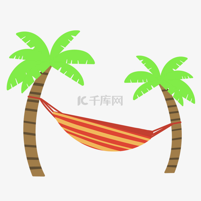 椰树吊床度假旅游