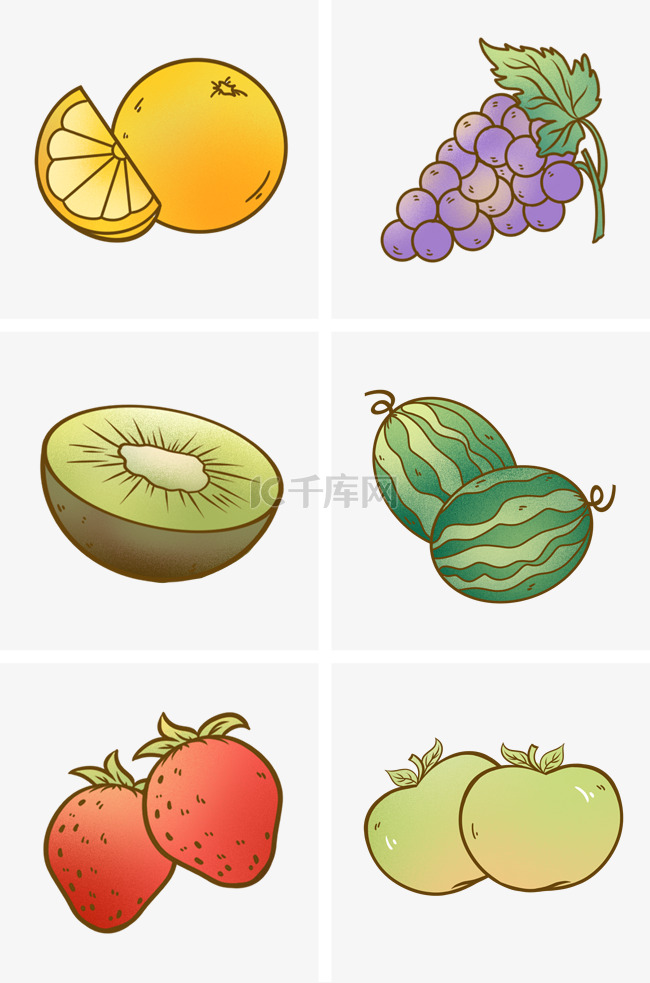 水果生鲜图标
