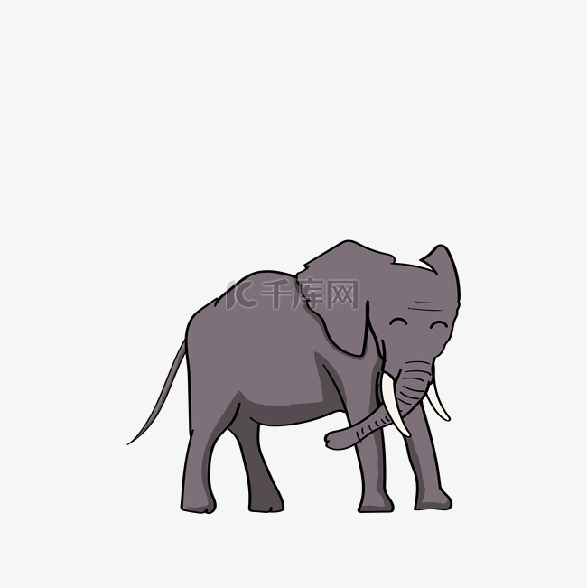 可爱的大象免抠图