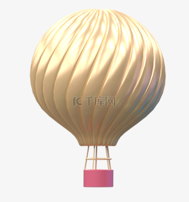 金色热气球
