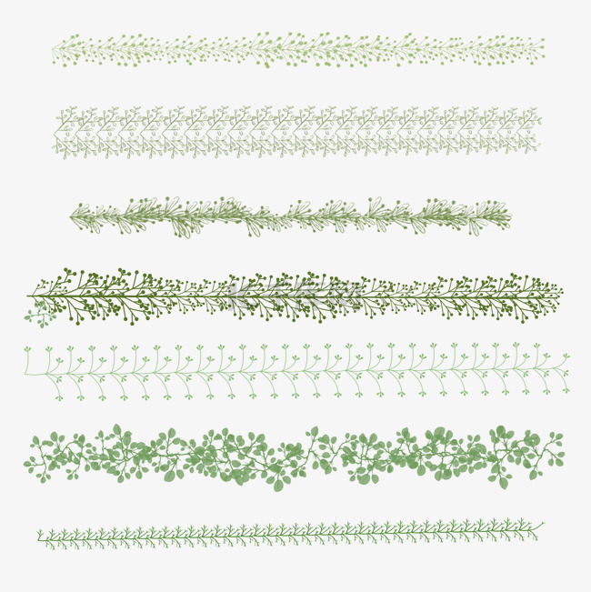 实用植物花边边框矢量素材