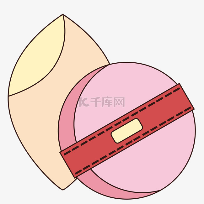 卡通粉底图标设计