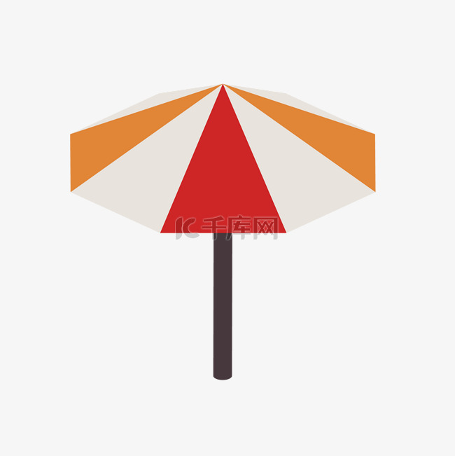 彩色创意遮阳伞元素