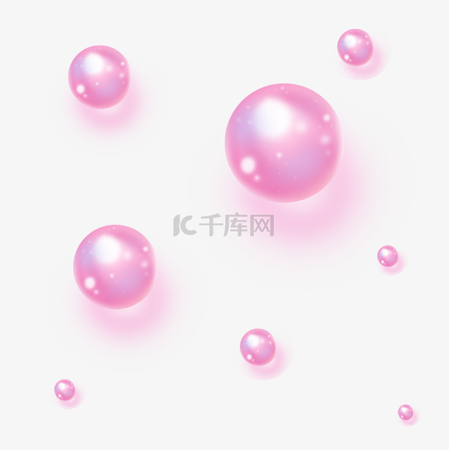 粉红色情人节气泡