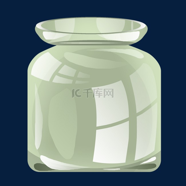 一个玻璃罐子插图