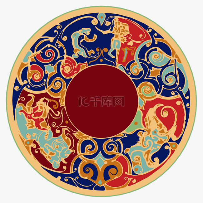 中式传统民族花纹