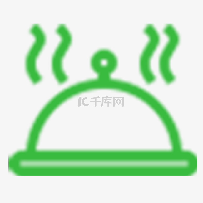 绿色的做饭蒸锅图标