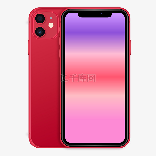 iPhone11手机模型正反面