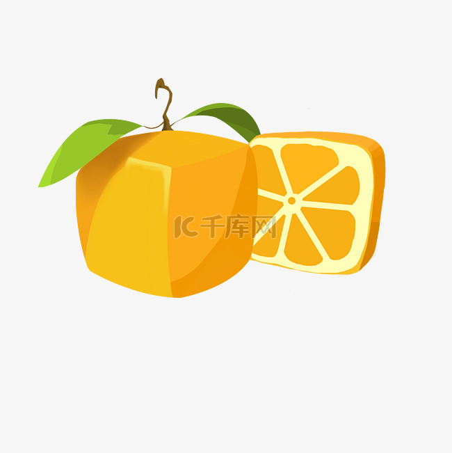 立体水果橘子