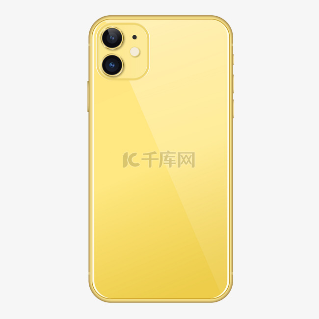 苹果手机iPhone11背面黄色
