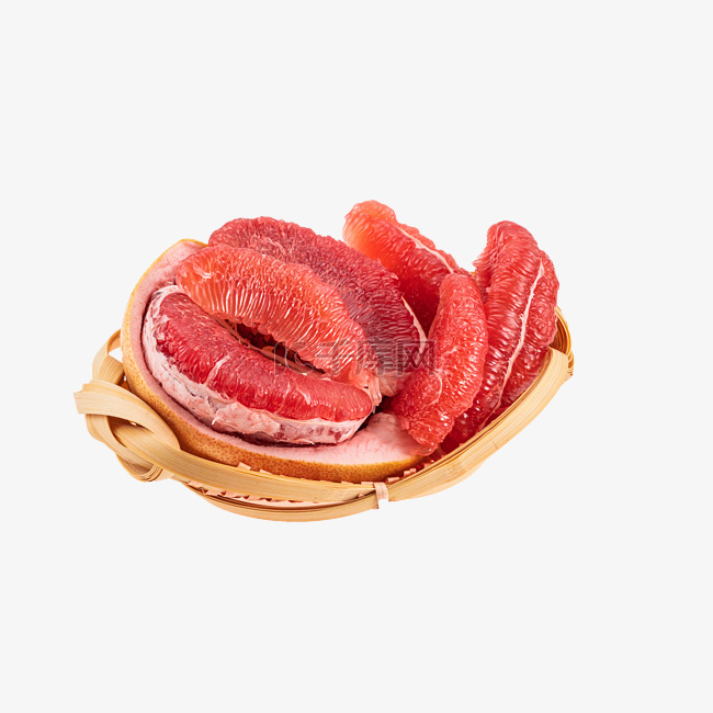 三红柚红心柚果肉