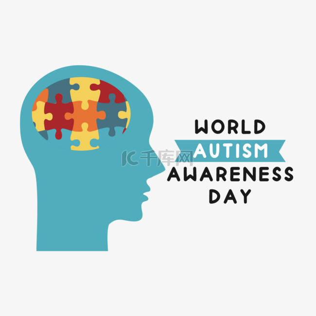 手绘头脑world autism awareness day