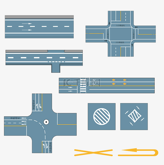道路交通标线矢量