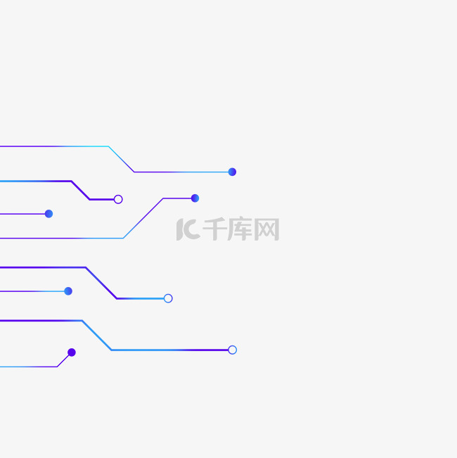 不规则图形科技感点线蓝色