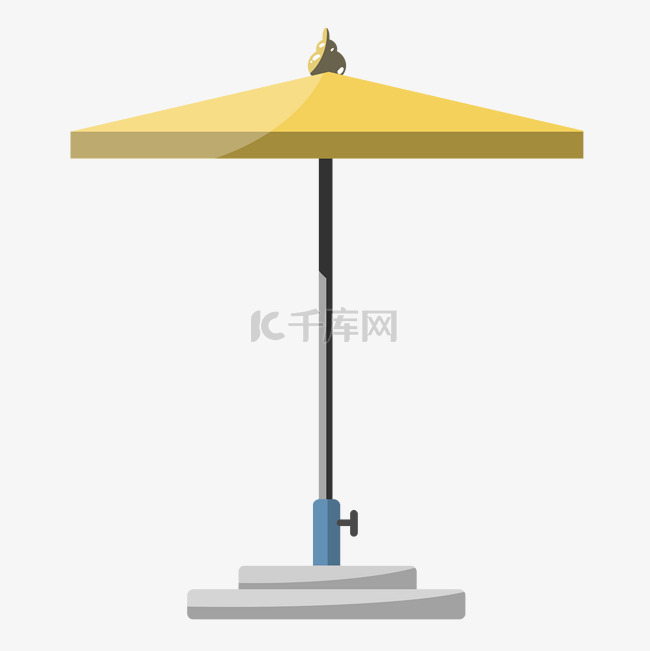 海边游玩的遮阳伞