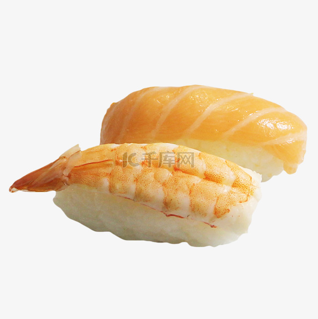 熟虾三文鱼寿司
