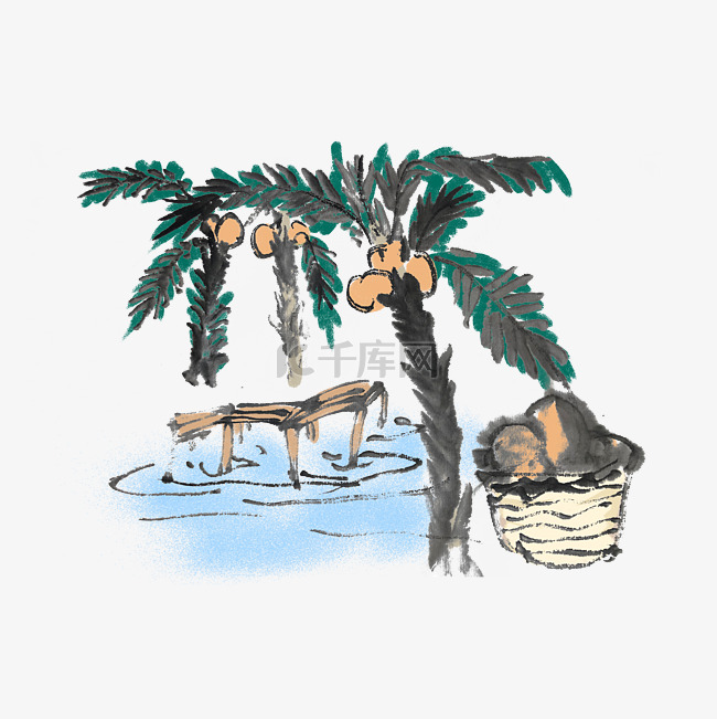 椰子树椰子