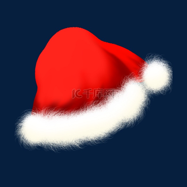 圣诞节圣诞帽装饰插画