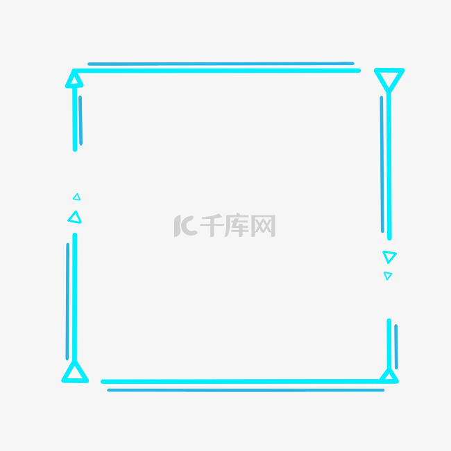 方形科技边框