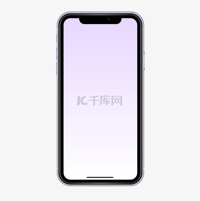 苹果手机iPhone11紫色正面