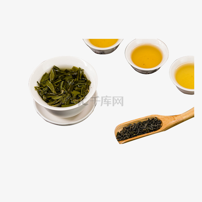 茶盘茶叶茶杯茶具