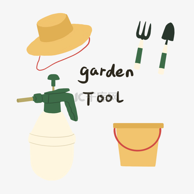 园艺工具帽子