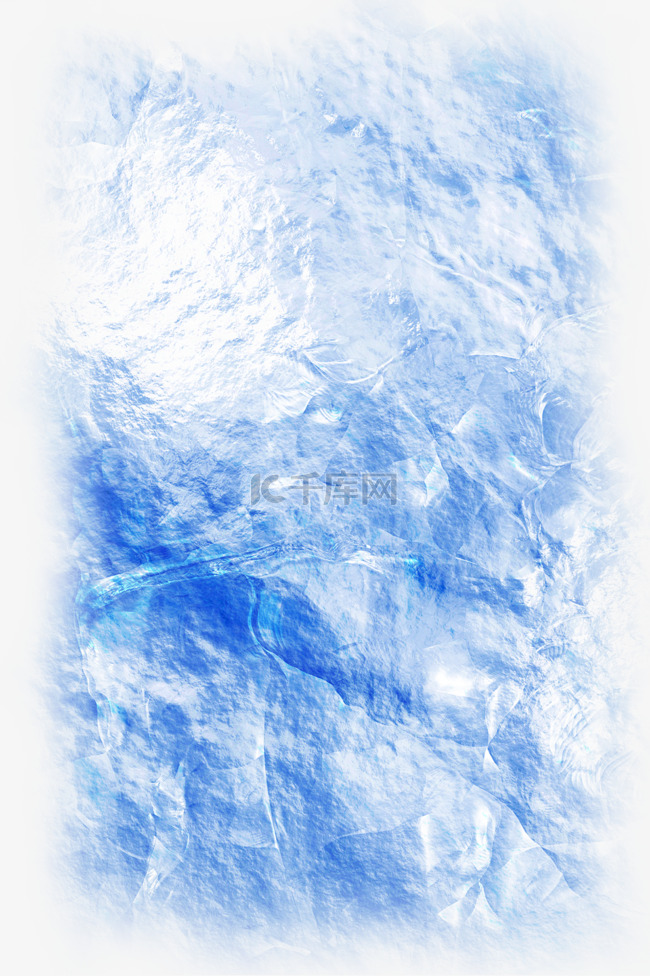 蓝色冰纹冰痕