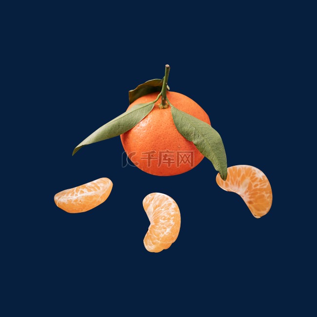 水果橘子橘子瓣