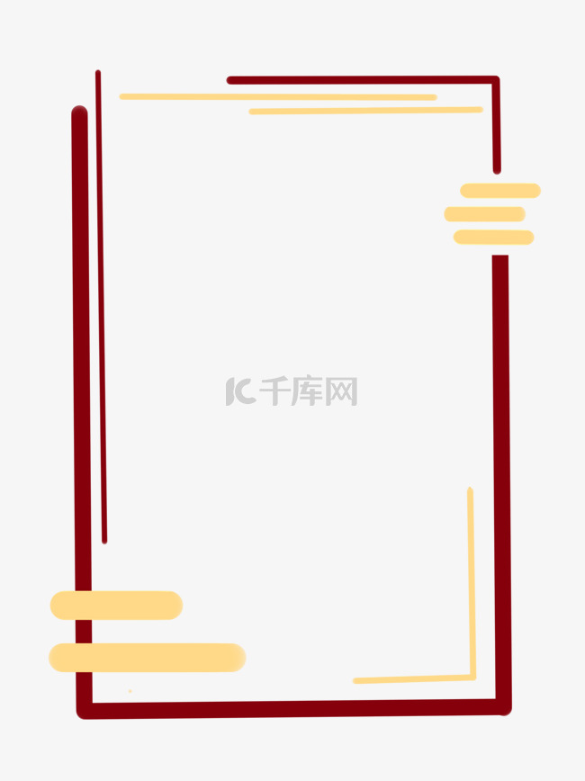 中国风古典祥云元素商用装饰边框