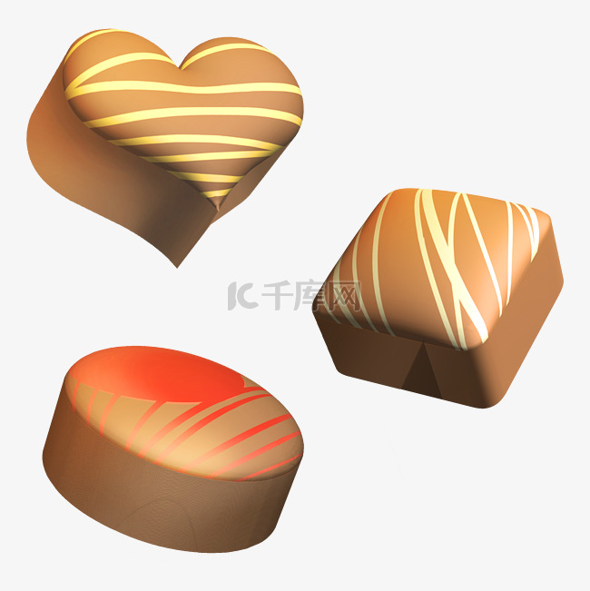 3D立体巧克力甜品