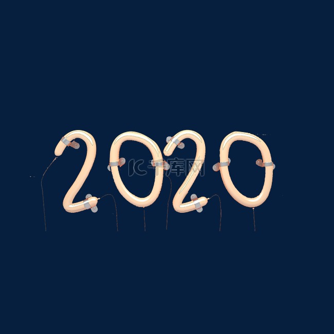 2020创意三维灯管