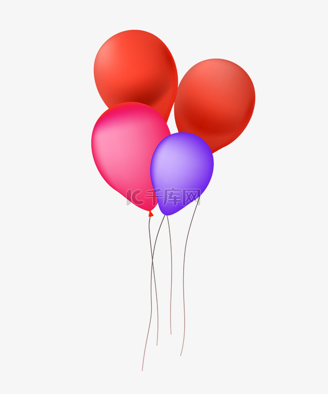 愚人节气球装饰插画