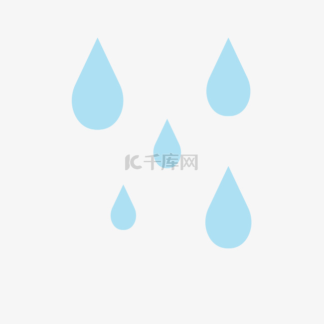 卡通雨水图标下载