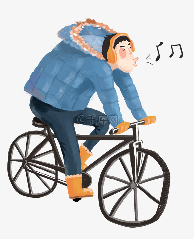 骑自行车的人哼小曲