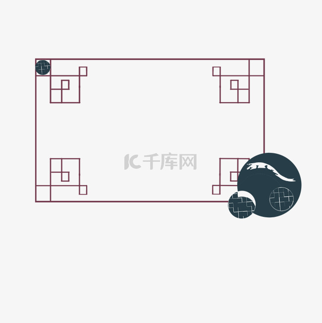 复古窗柩边框