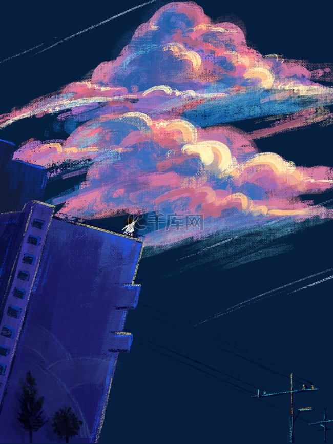 云朵建筑物