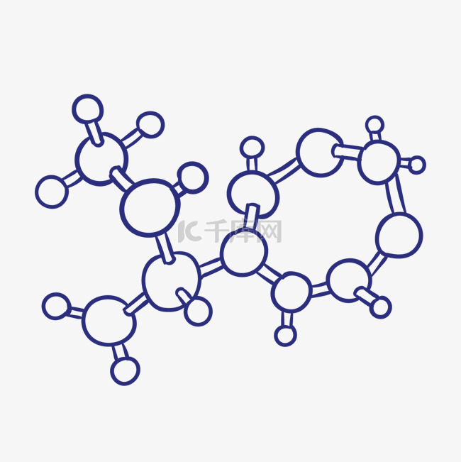 纳米分子结构图片卡通