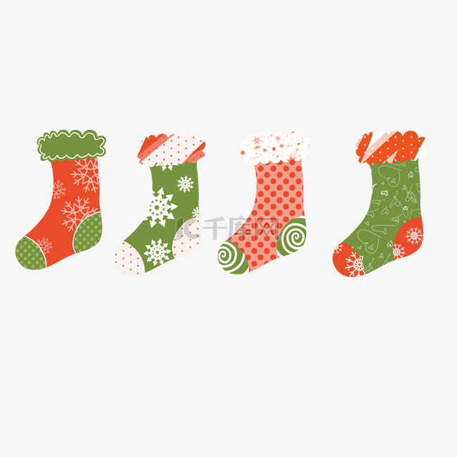 圣诞节彩色袜子