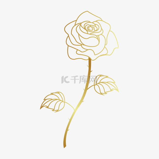 玫瑰金色花