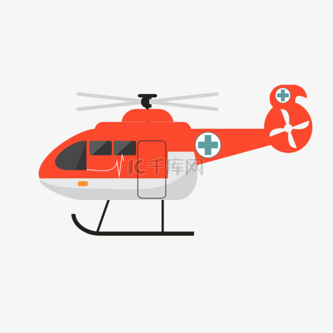 医院里的直升飞机