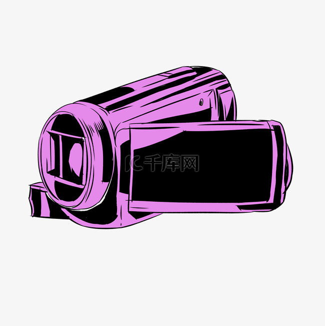 粉色摄像机 