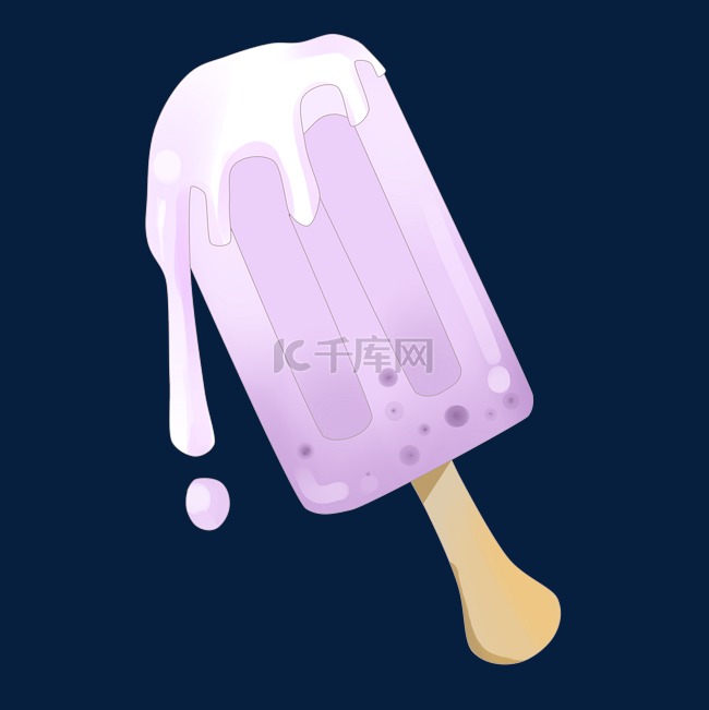 紫色奶油冰淇淋