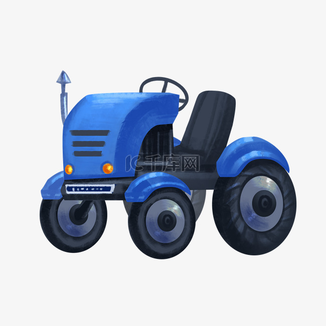 蓝色拖拉机