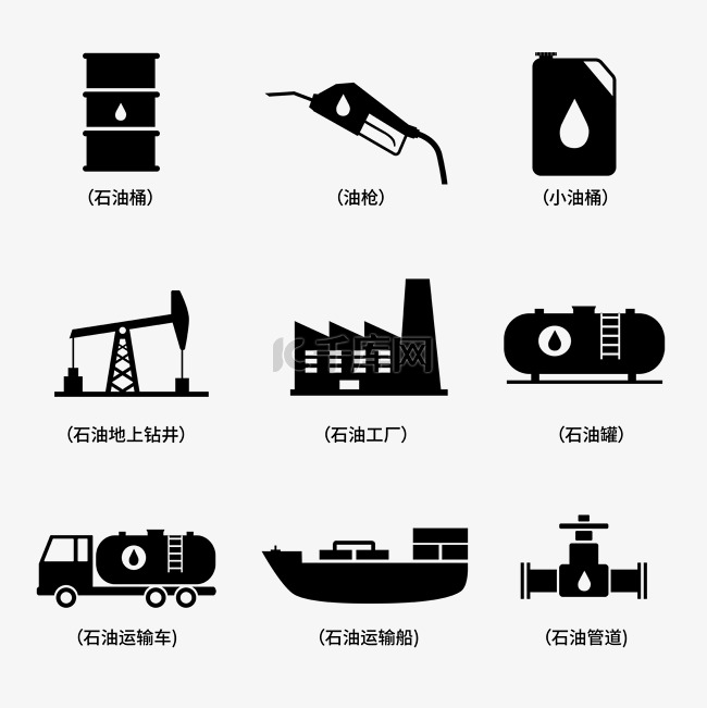 石油系列元素图标